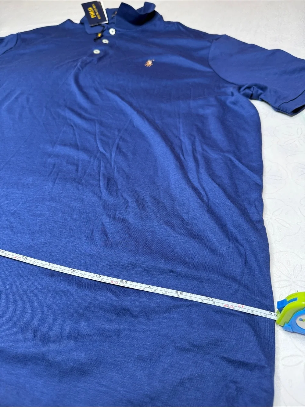 Ralph Lauren Men’s Polo Shirt - Royal Blue with Gold Pony